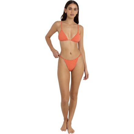 Rhythm - Lola Check Soft Side Holiday Bikini Bottom - Women's