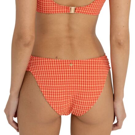 Rhythm - Lola Check Soft Side Holiday Bikini Bottom - Women's