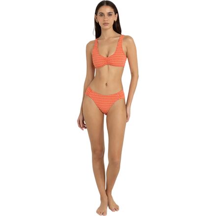Rhythm - Lola Check Soft Side Holiday Bikini Bottom - Women's