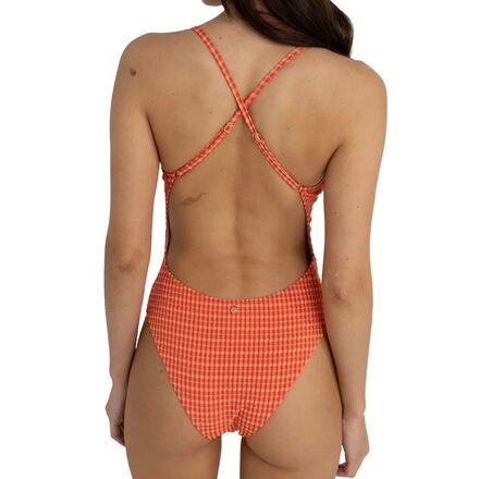 Rhythm - Lola Check Cross Back One-Piece Swim Suit - Women's