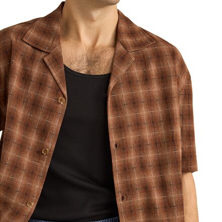 Rhythm - Relaxed Shadow Check Short-Sleeve Shirt - Men's