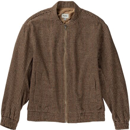 Check Oversized Bomber Jacket - Women's