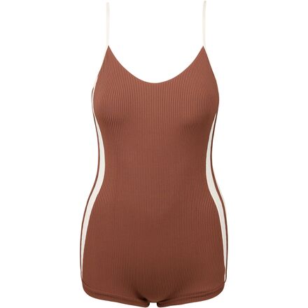 Lily Rib Cross Back Surf Short One-Piece Swimsuit - Women's