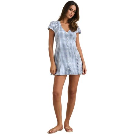 Rhythm - Lola Check Cap Sleeve Mini Dress - Women's
