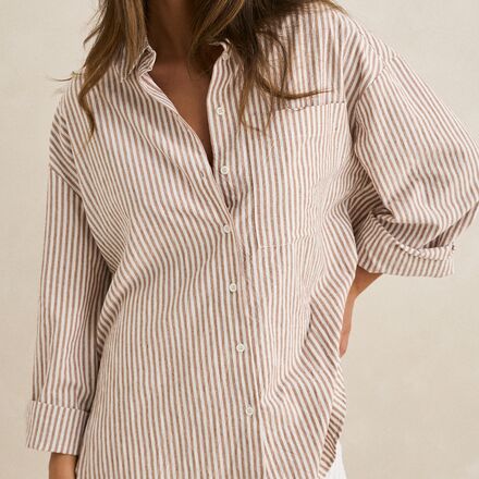 Rhythm - Valley Stripe Oversized Shirt - Women's