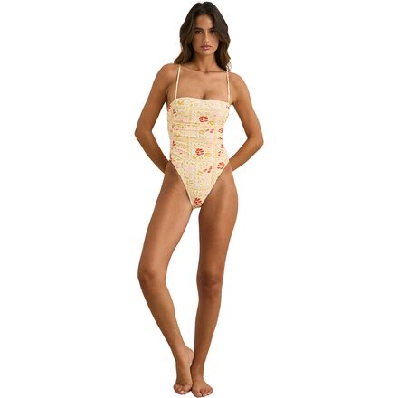 Rhythm - Wildflower Scrunched Side One-Piece Swimsuit - Women's