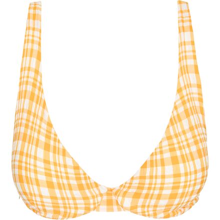 Rhythm - London Check Underwire Bikini Top - Women's