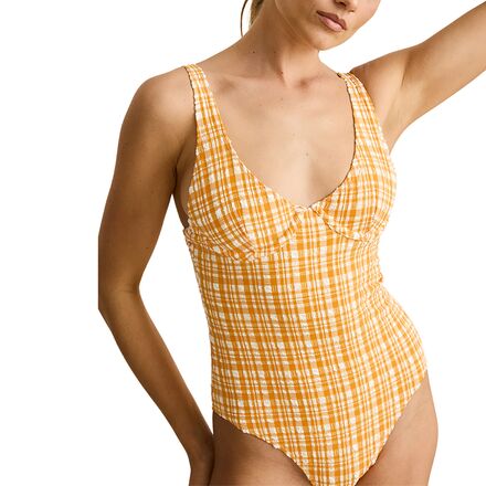 Rhythm - London Check Underwire One-Piece Swimsuit - Women's