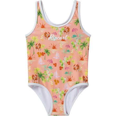 Rip Curl - Vacation Club One-Piece Swimsuit - Girls' - Shell Coral