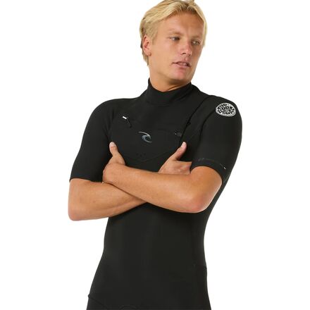 Rip Curl - Dawn Patrol Short-Sleeve Chest Zip 2/2 Wetsuit - Men's