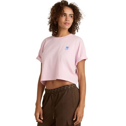 Sunburst Boxy Cropped T-Shirt - Women's