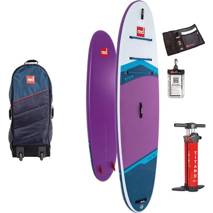 Red Paddle Co. - Ride Purple MSL 10ft 6in Inflatable SUP Package - 2022 - White/Purple