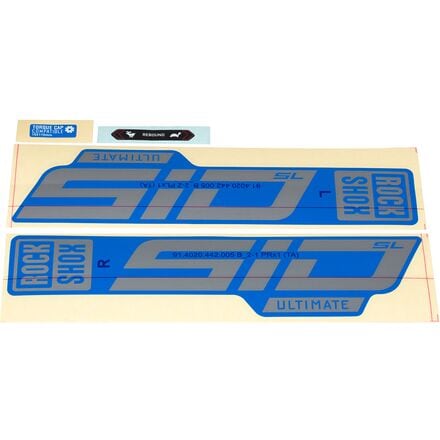 RockShox - SID SL Ultimate Decal Kit - Polar Foil for Blue