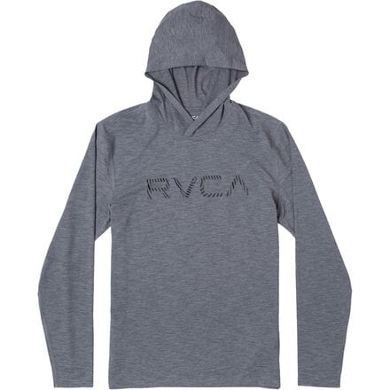 RVCA - Surf Shirt Print Hoodie - Kids' - Heather Grey