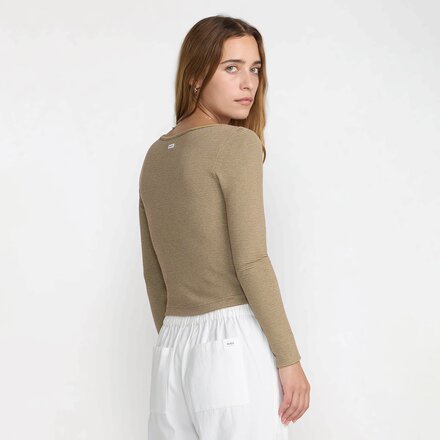 RVCA - Jungle Ls Scoop Neck Shirt - Women's