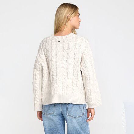 RVCA - Cable V Neck Sweater - Women's