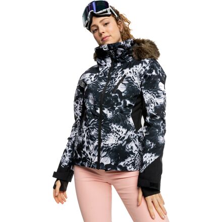 Roxy - Jet Ski Premium Insulated Jacket - Women's - True Black Future Flower