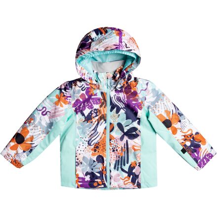 Roxy - Snowy Tale Jacket - Toddler Girls' - Bright White New Naive Rg