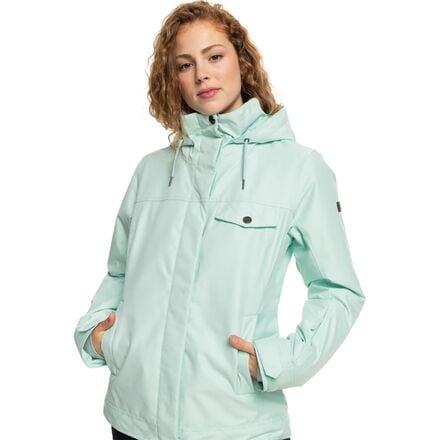 Roxy - Billie Hooded Insulated Jacket - Women's - Fair Aqua