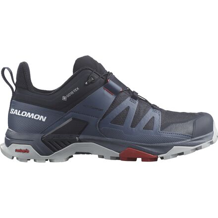 Salomon - X Ultra 4 GTX Hiking Shoe - Men's - Carbon/Bering Sea/Pearl Blue