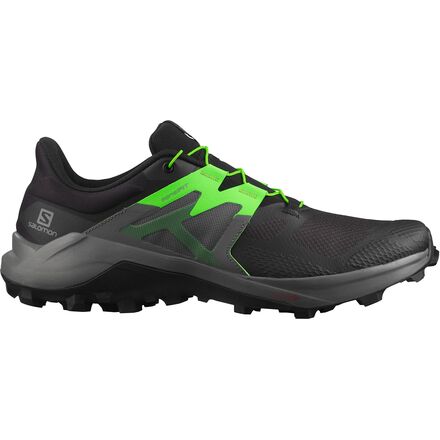 Salomon - Wildcross 2 Trail Running Shoe - Men's - Black/Quiet Shade/Green Gecko