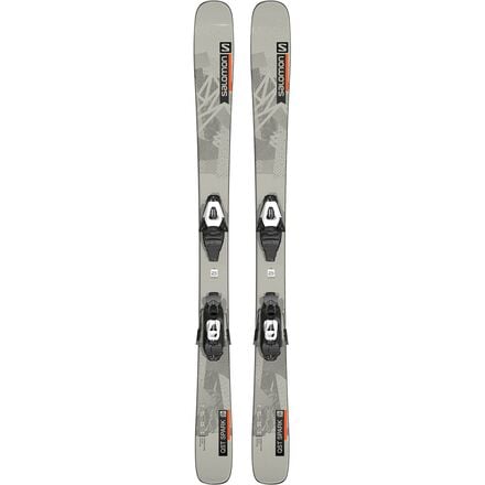 Salomon - QST Spark Jr Ski + C5 GW J85 Binding - 2022 - Kids' - Grey/Orange/Black