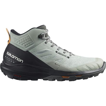 Salomon - Outpulse Mid GTX Hiking Boot - Men's - Wrought Iron/Black/Vibrant Orange