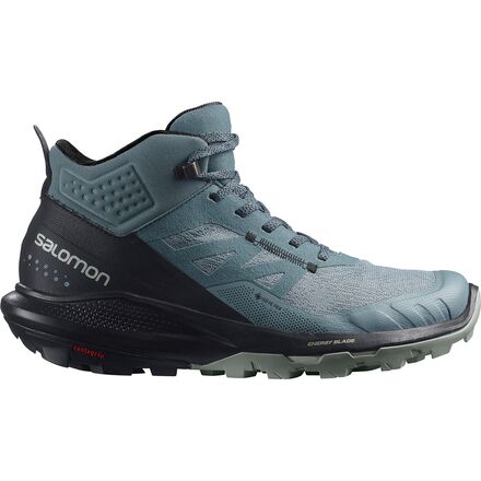 Salomon - Outpulse Mid GTX Hiking Boot - Women's - Stormy Weather/Black/Wrought Iron