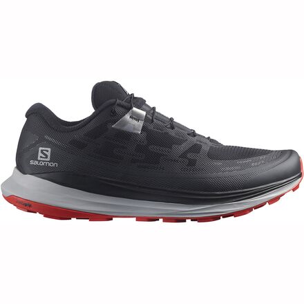 Salomon - Ultra Glide Wide Trail Running Shoe - Men's - Black/Alloy/Goji Berry