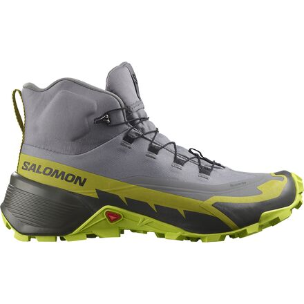 Salomon - Cross Hike 2 Mid GTX Boot - Men's - Quiet Shade/Acid Lime/Golden Lime