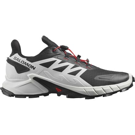 Salomon - Supercross 4 Trail Running Shoe - Men's - Black/White/Fiery Red