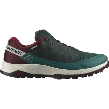 Salomon - Outrise CSWP Hiking Shoe - Men's - Ponderosa Pine Bitter Chocolate Vanilla Ice