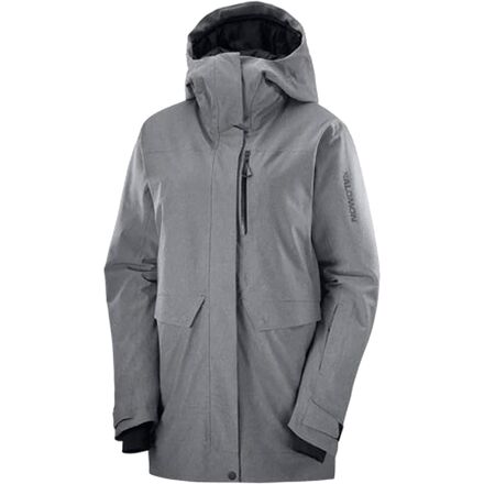 Salomon - Stance Cargo Jacket - Women's 2024 - Deep Black/Heather