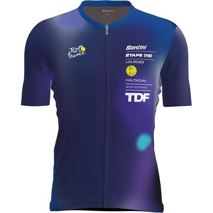 Santini - Tour de France Official Lourdes Cycling Jersey - Men's - Print