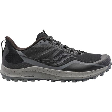 Saucony - Peregrine 12 Wide Trail Running Shoe - Women's - Black/Charcoal