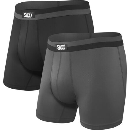 SAXX - Sport Mesh 5in Boxer Brief + Fly - 2-Pack - Men's