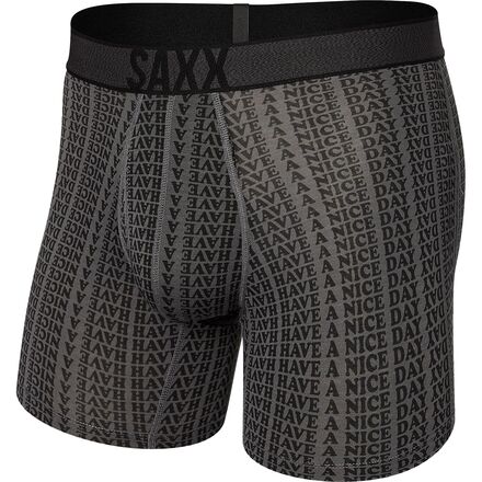 SAXX - Viewfinder Boxer Brief + Fly - Men's - Grey Have A Nice Day