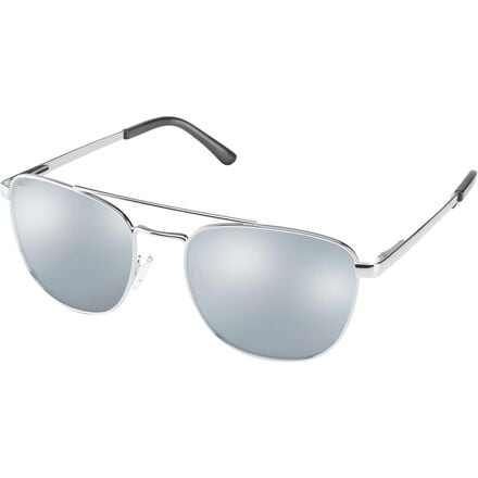 Suncloud Polarized Optics - Fairlane Polarized Sunglasses - Silver/Silver Polar