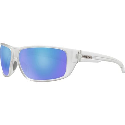 Suncloud Polarized Optics - Milestone Polarized Sunglasses - Matte Crystal/Polar Blue Mirror