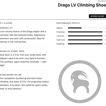Scarpa - Drago LV Climbing Shoe