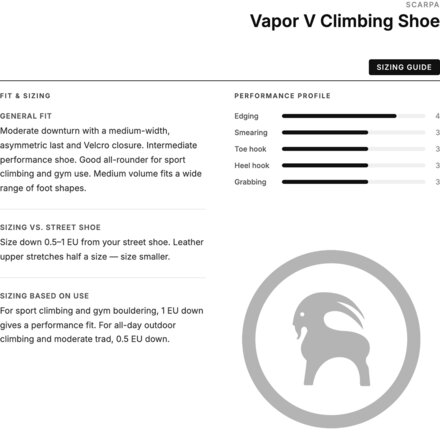 Scarpa - Vapor V Climbing Shoe