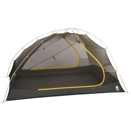 Sierra Designs - Meteor 4 Backpacking Tent: 4-Person 3-Season - Green/Light Grey