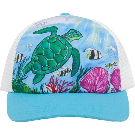 Sunday Afternoons - Artist Series Cooling Trucker Hat - Kids' - Sea Turtle