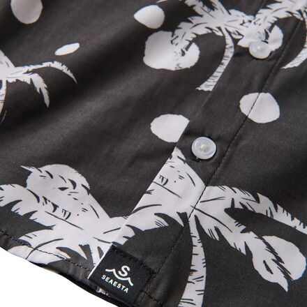 Seaesta Surf - Palm Tree Polka Dots Button Up Shirt - Boys'