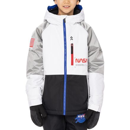 686 - NASA Exploration Insulated Jacket - Boys' - White Colorblock