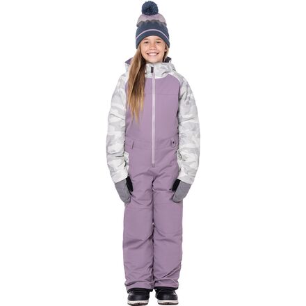686 - Shine One-Piece Snow Suit - Girls' - Dusty Orchid Colorblock