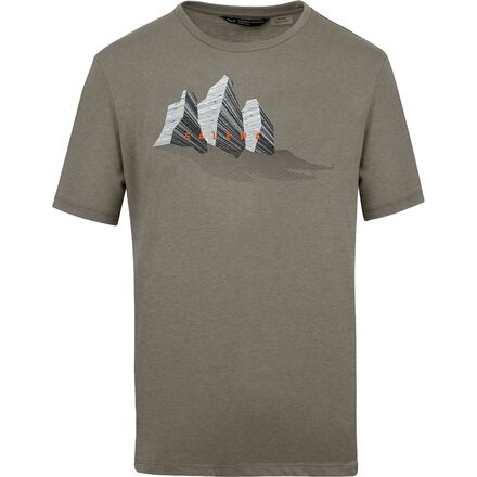 Salewa - Lines Graphic Dry T-Shirt - Men's - Bungee Cord Melange