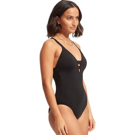 Seafolly - Active Deep V Maillot One-Piece Swimsuit - Women's