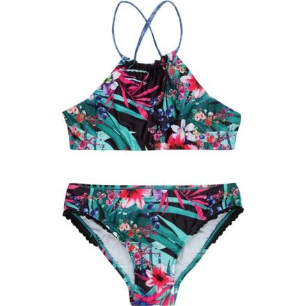 Seafolly - Tropical Vacation Reversible Tankini Swimsuit - Girls'