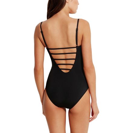 Seafolly - Desert Tribe Deep V Maillot One-Piece Swim Suit - Women's